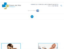 Tablet Screenshot of farmaciapaseodelmar.com